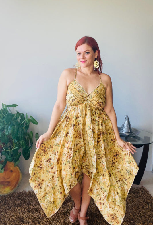 Vestido Shanti Dorado
