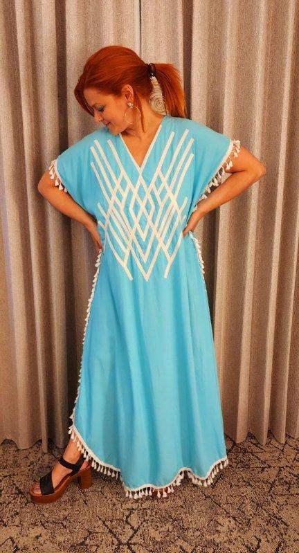 Vestido Fenix Turquesa